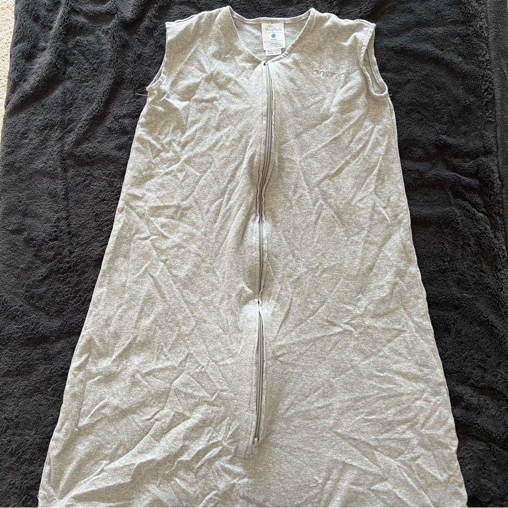 HALO Heather Gray WEARABLE BLANKET 100% COTTON | Extra Large - 18-24 Months
